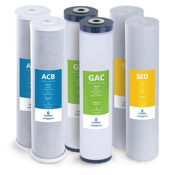 3-Pack FILTER Sediment and 1-Micron Carbon Replacement for Whole House Water Filtration 3-Pack FILTER Sediment and 1-Micron Carbon Replacement for Whole House Water Filtration